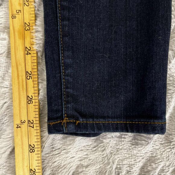 J.Crew Jeans Women 26 Toothpick Skinny Dark Wash Stretch Denim Mid Rise Everyday - Picture 11 of 12